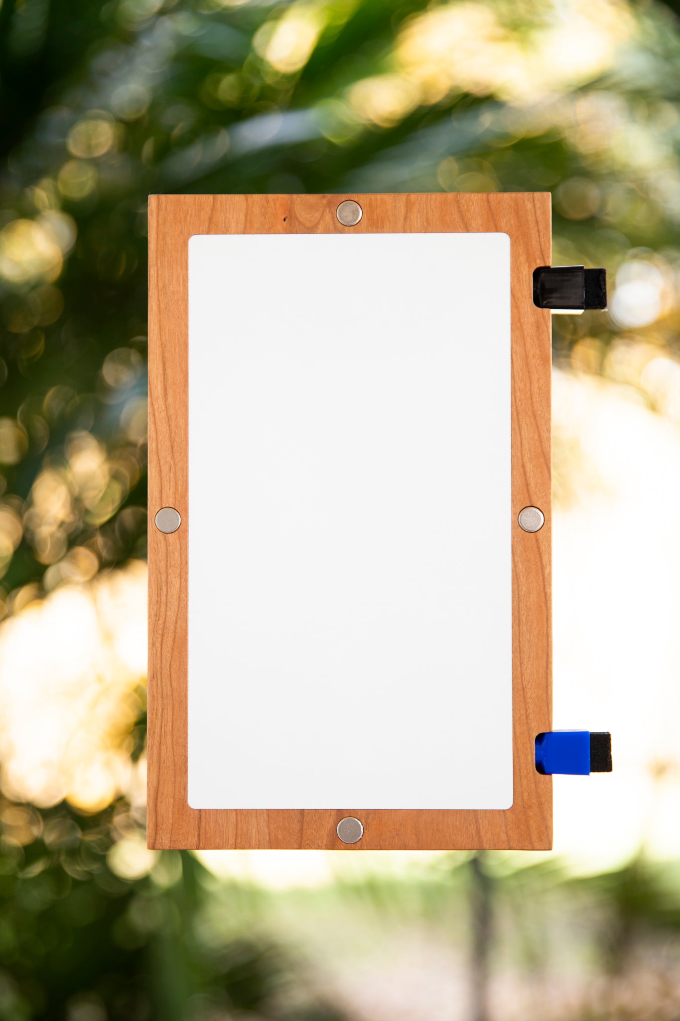 The Mini White Board 3 (Cherry Wood) is the perfect accessory for any Crossfitter.. a personalized white board that WODs with you..