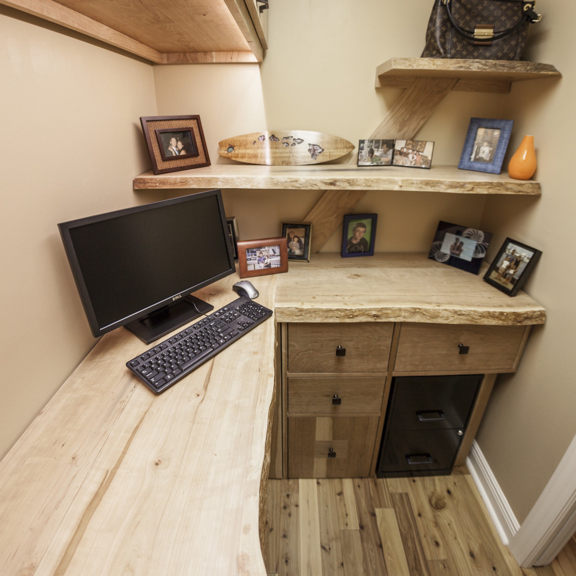 The Live Edge Closet Office (modified to your specifications)