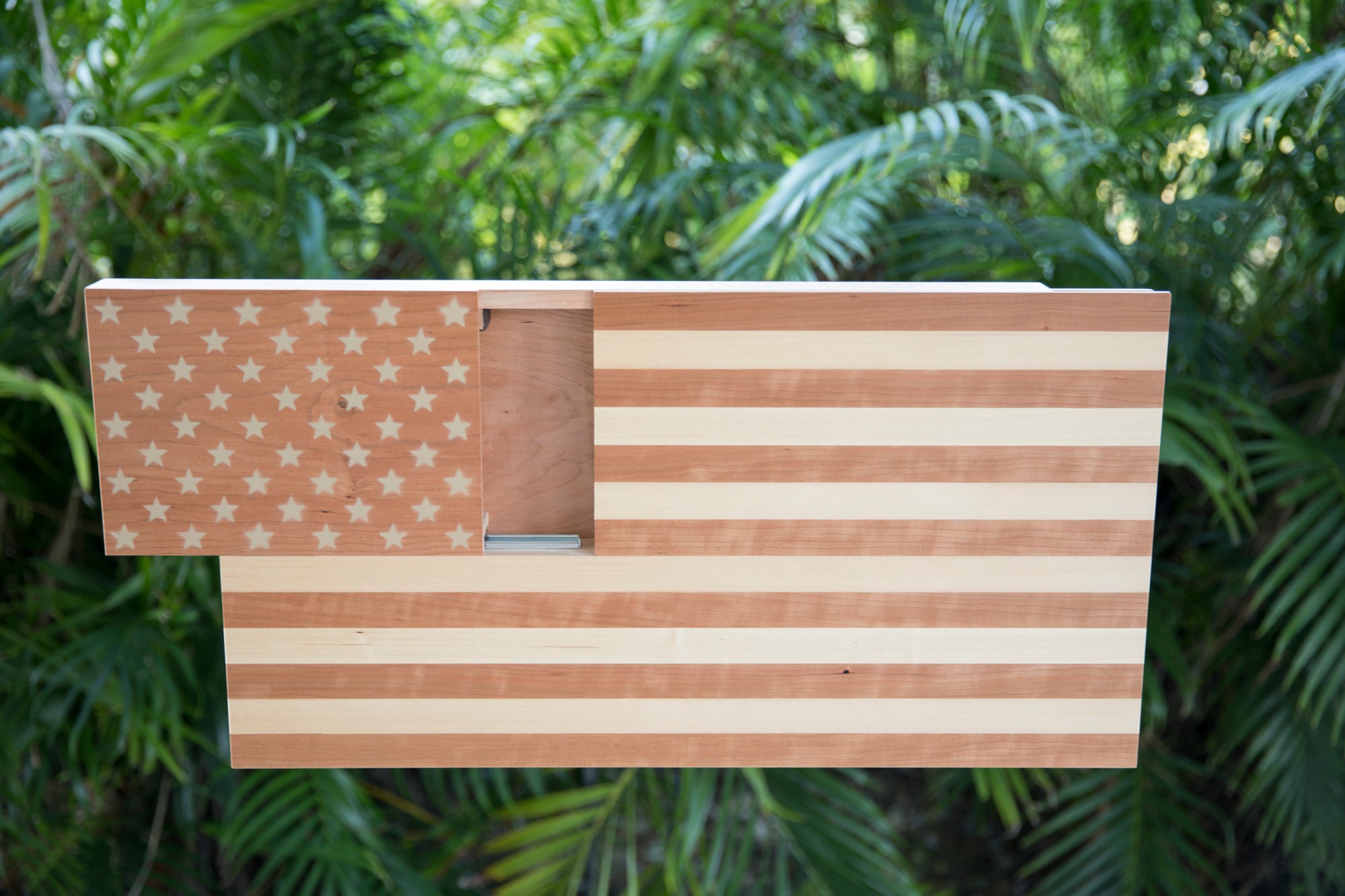 The American Flag with Hidden Storage, 50 Stars