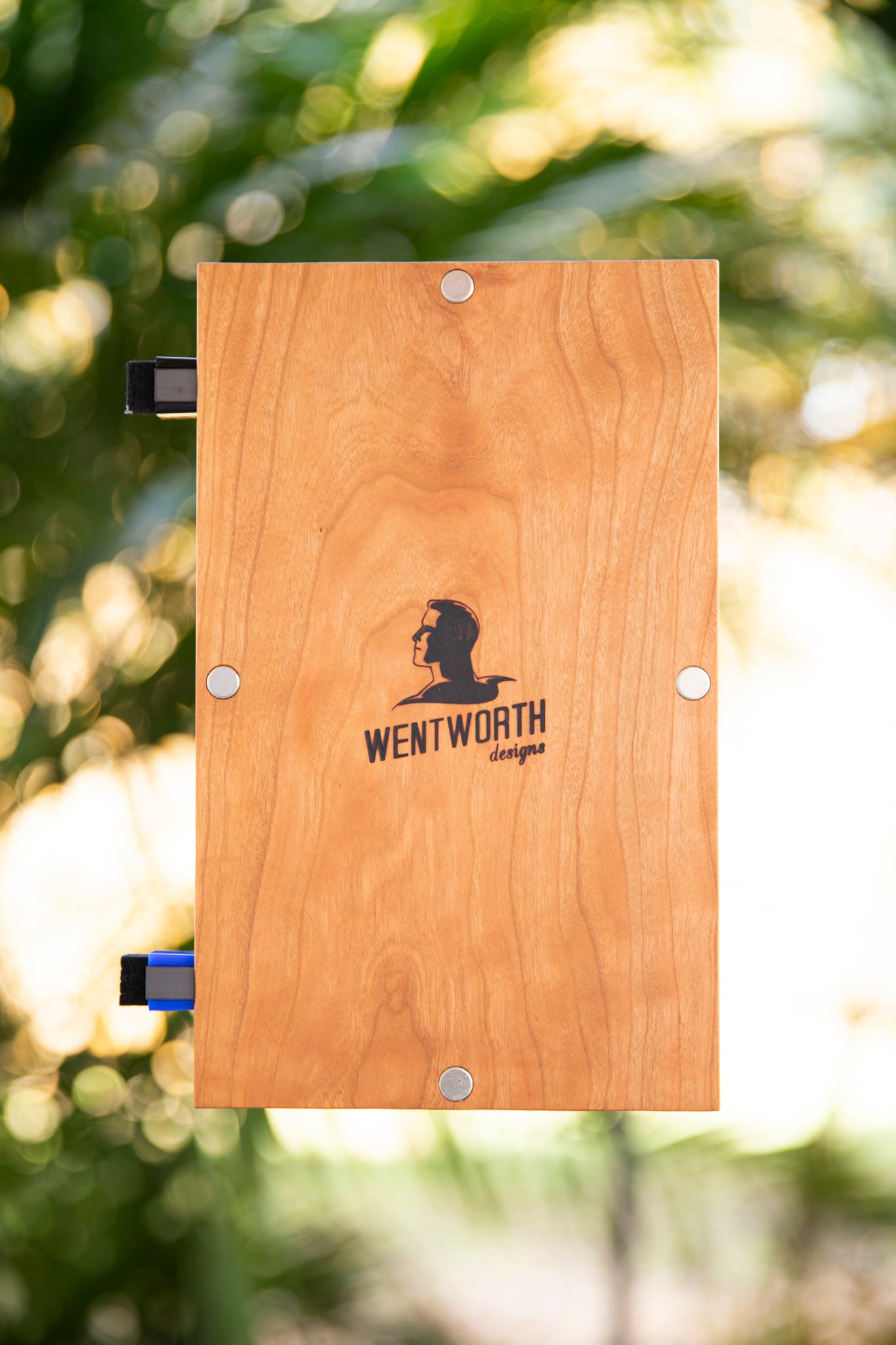 The Mini White Board 3 (Cherry Wood) is the perfect accessory for any Crossfitter.. a personalized white board that WODs with you..